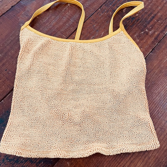 Hunza G Orange Tankini Swim Set Bikini Swimsuit Bathing Suit - Picture 5 of 7